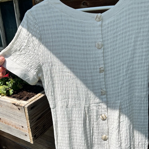 Beautiful handmade gingham print midi dress - Picture 4 of 4